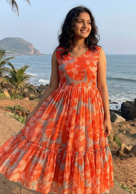 Chanderi Gown