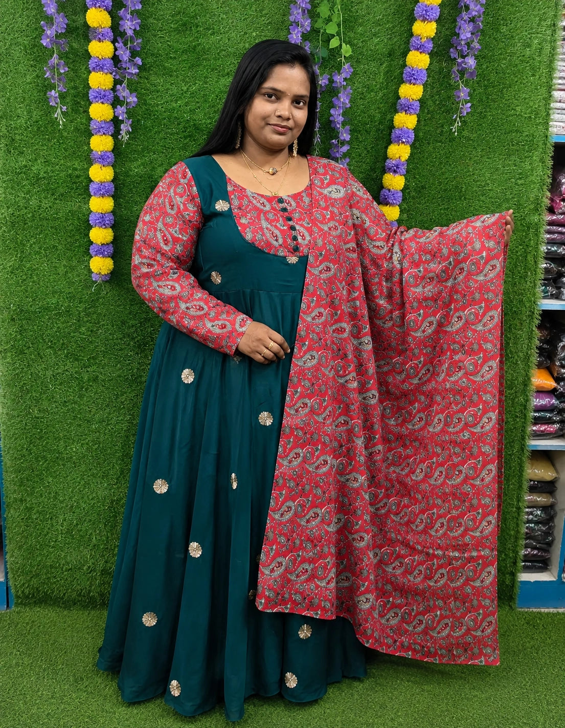 Plus Size Rangoli Kalamkari Patch 2pcs Set