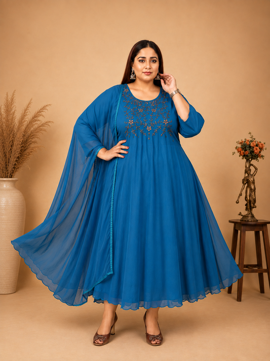 Plus Size Aari Work Umbrella