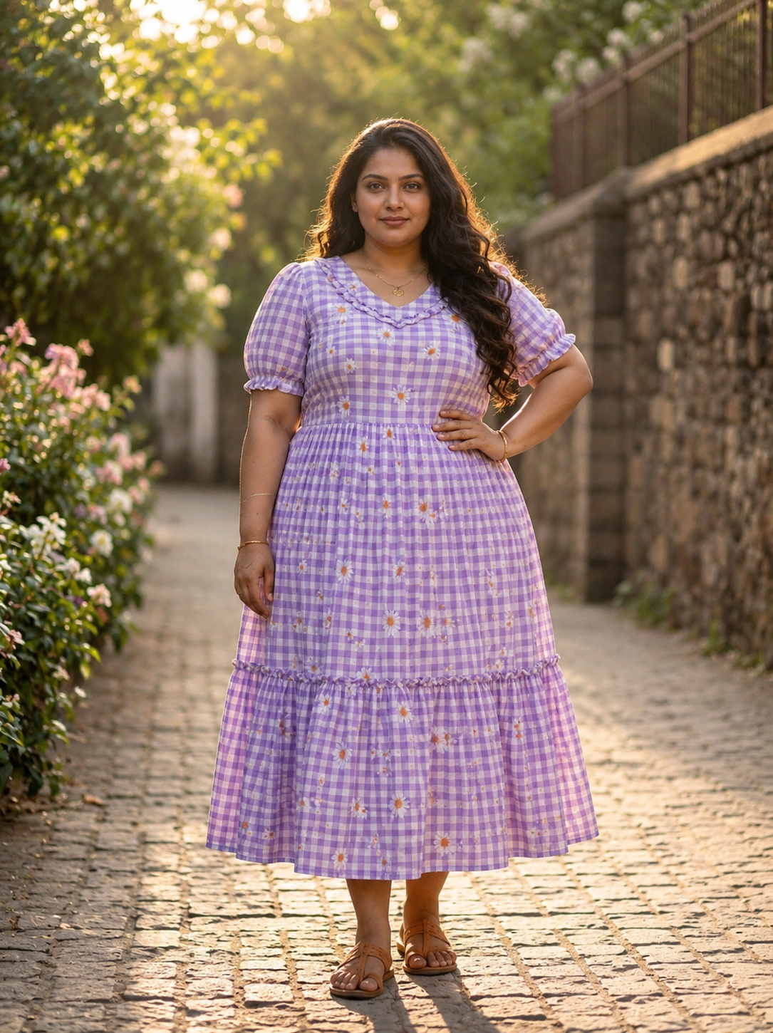 Plus Size Muslim Soft Frock