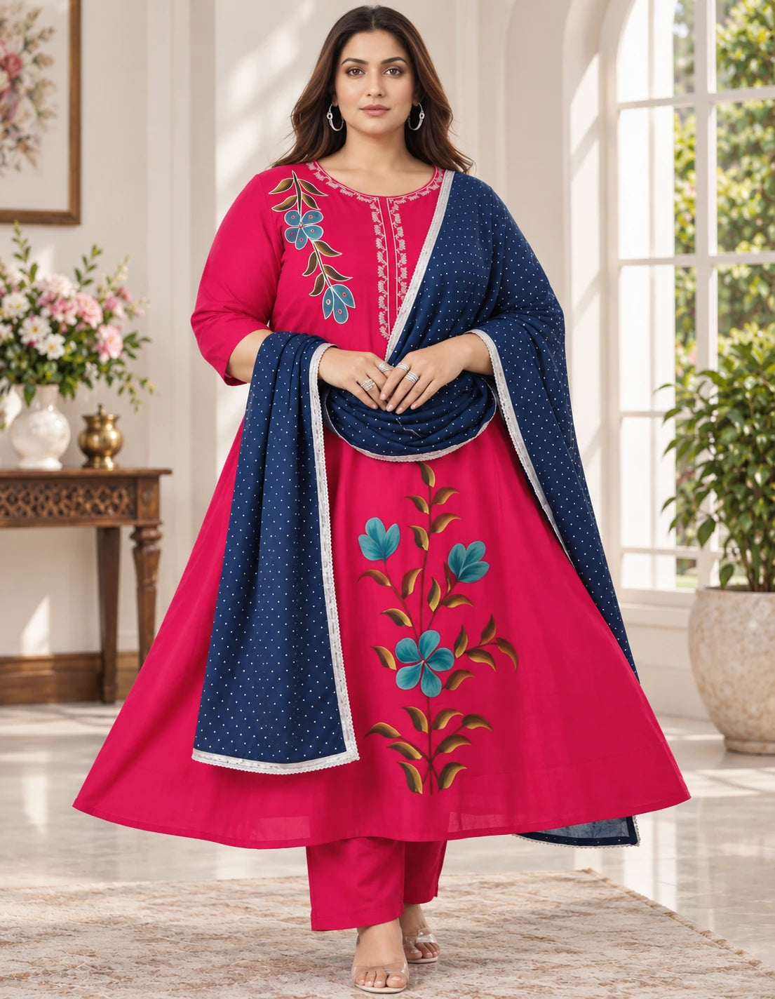 Plus Size Mulchantheri 3pcs Set