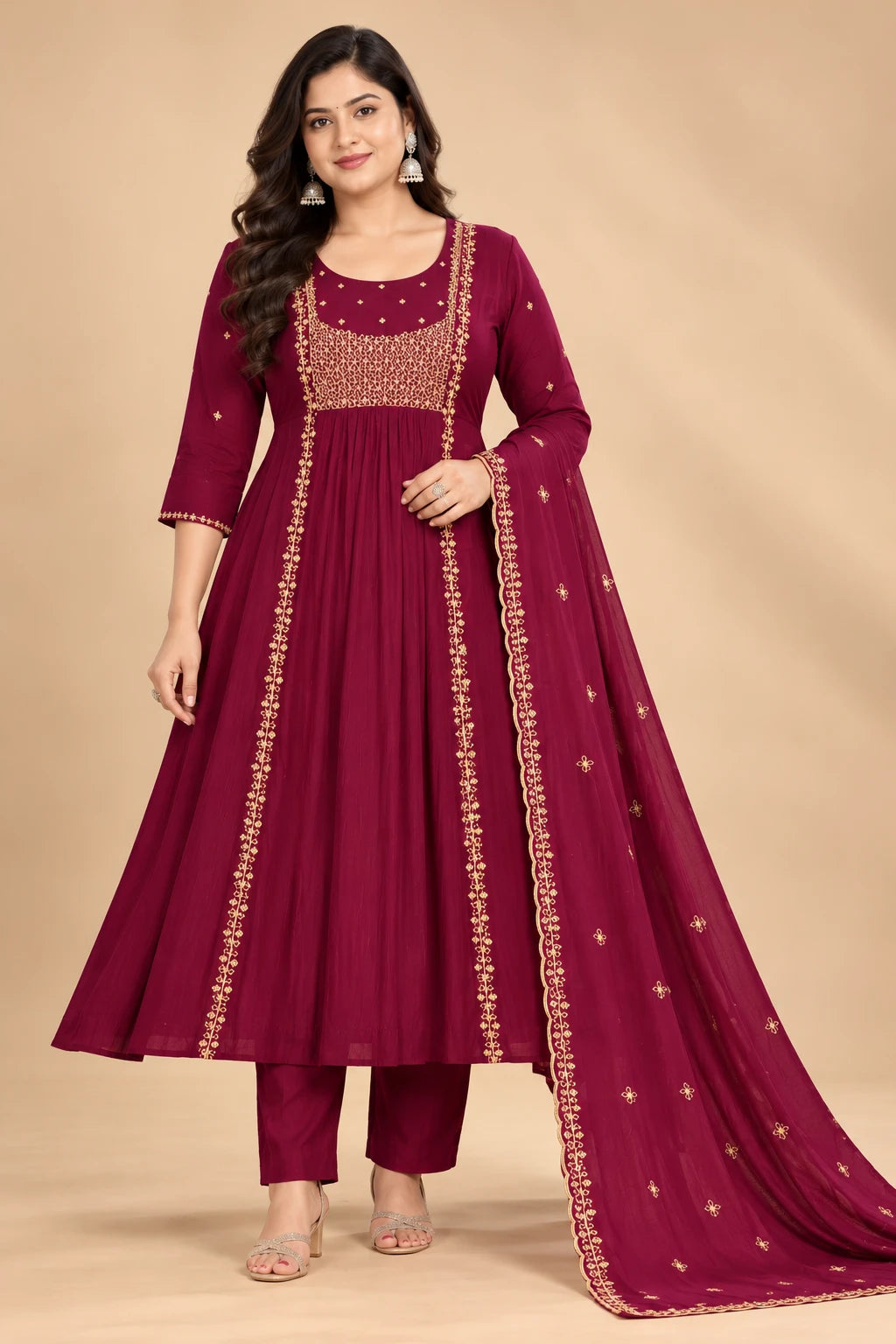 Mulchantheri Aari Work 3pcs