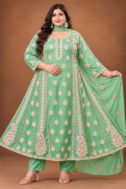 Plus Size Full Emporidary Design 3pcs Set