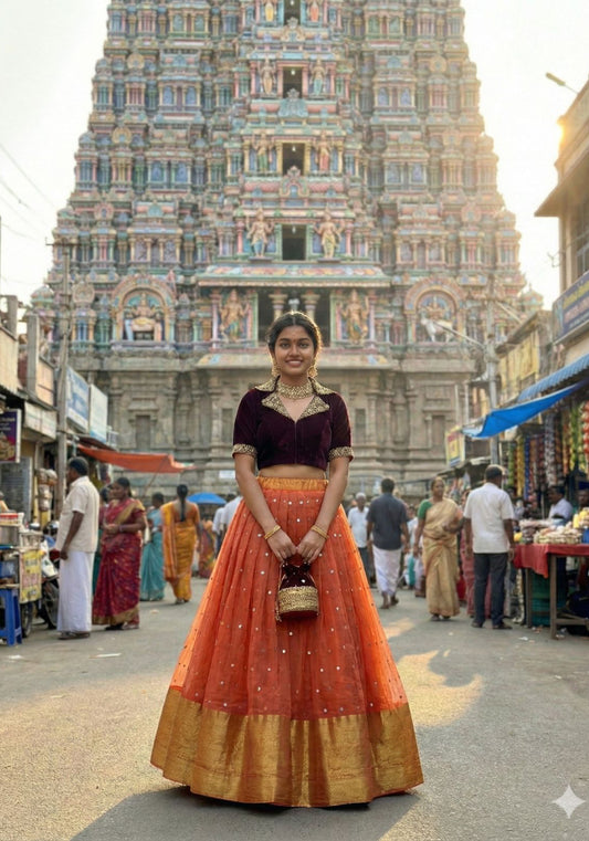 Velvet Lehenga