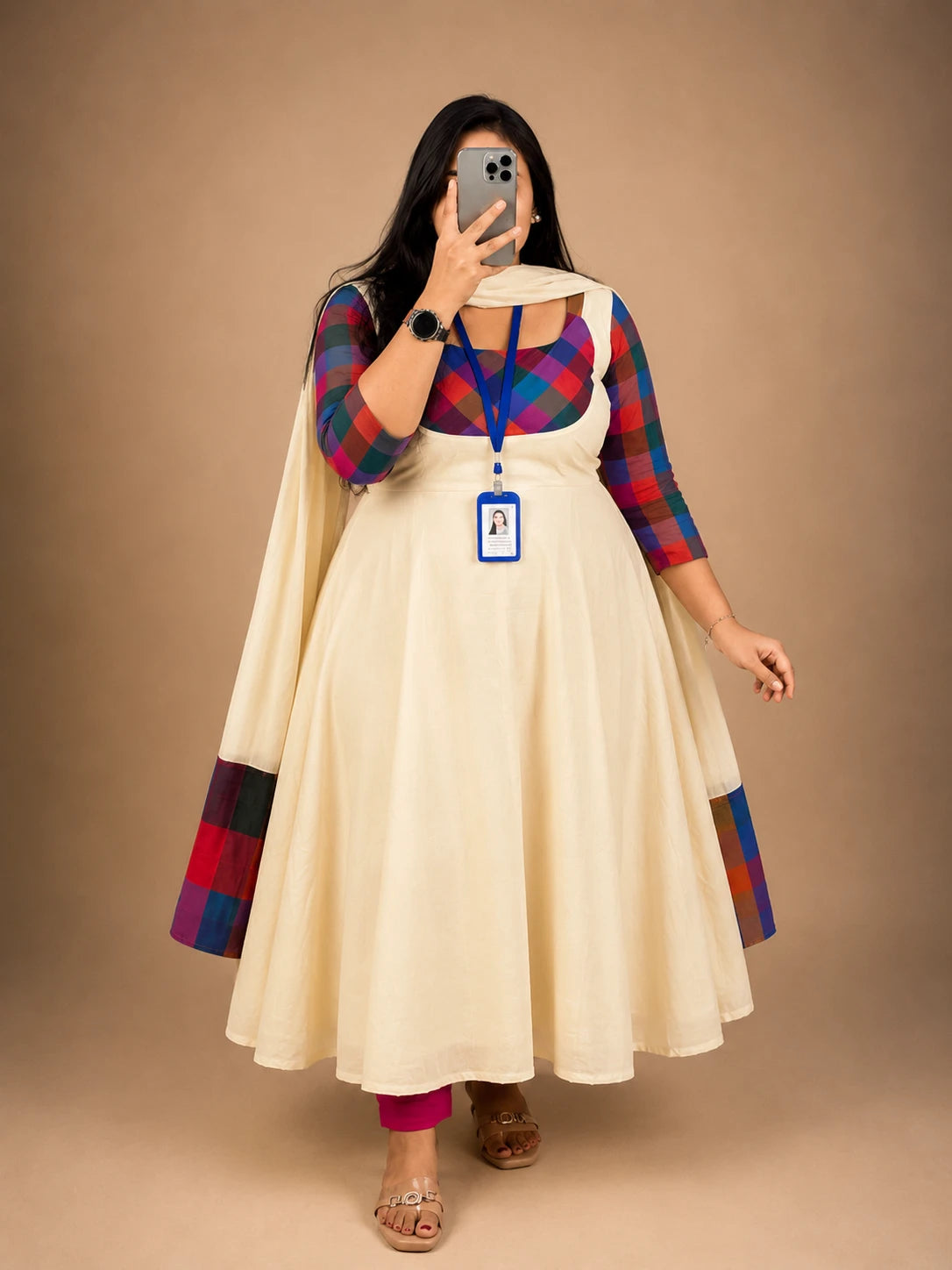 Plus Size Onam Special Checked Collection