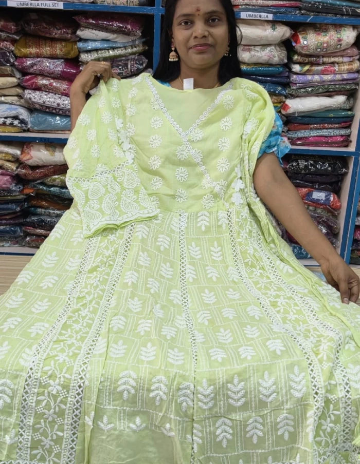 Plus Size Aquaba Thread Anarkali