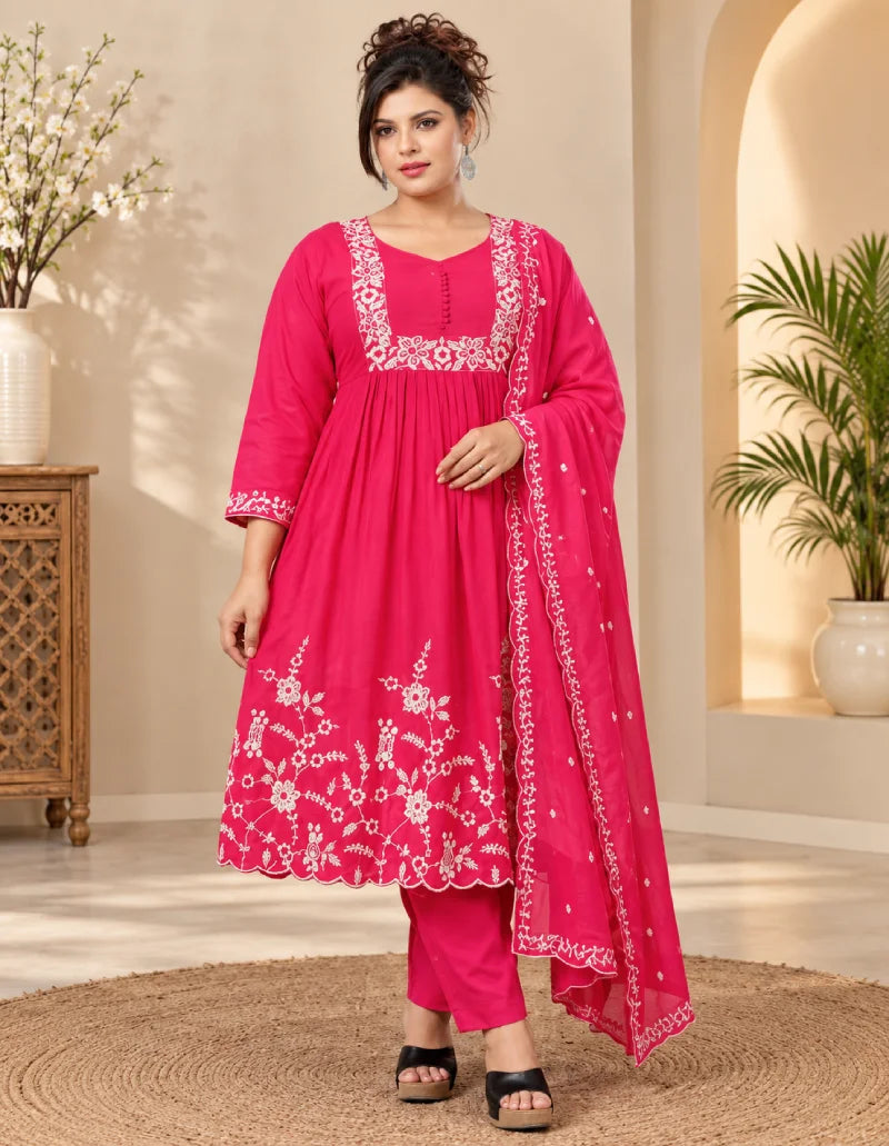 Plus Size Mulchantheri Thread Emporidary 3-pcs Set