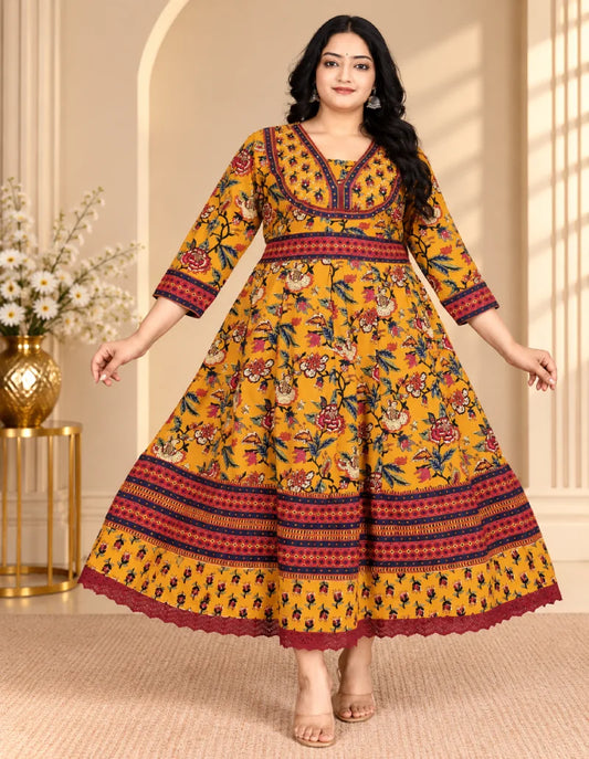 Plus Size Jaipur Umbrella Patchwork