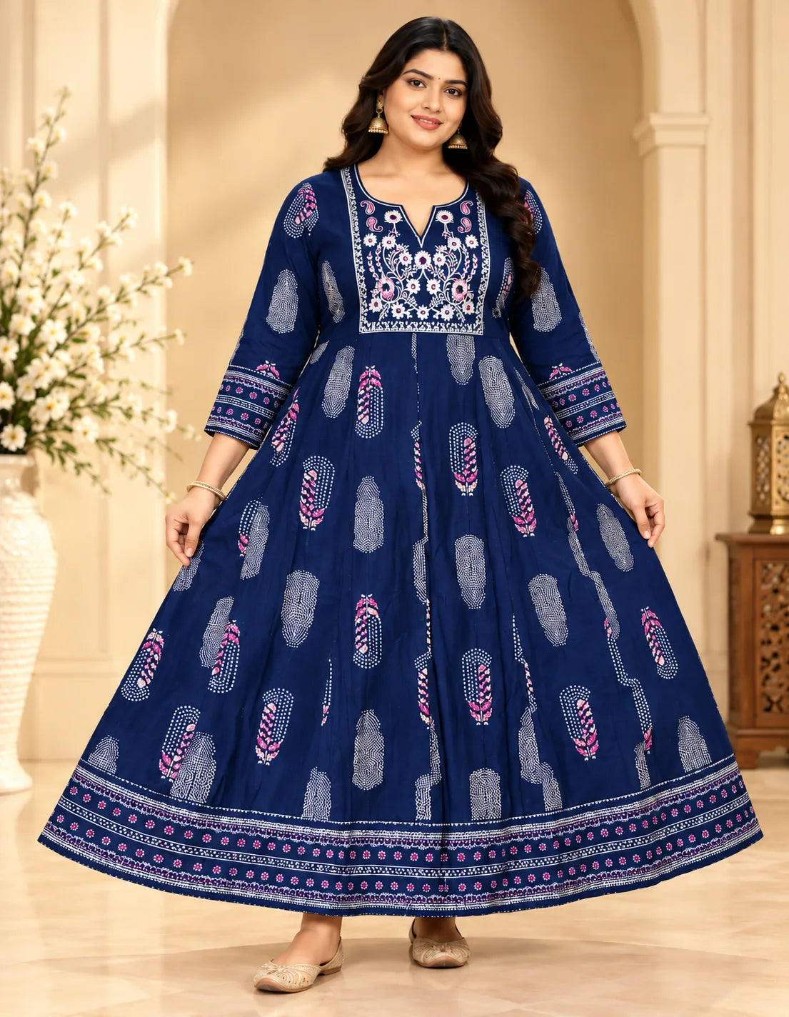 Plus Size Flower Patch Umberlla