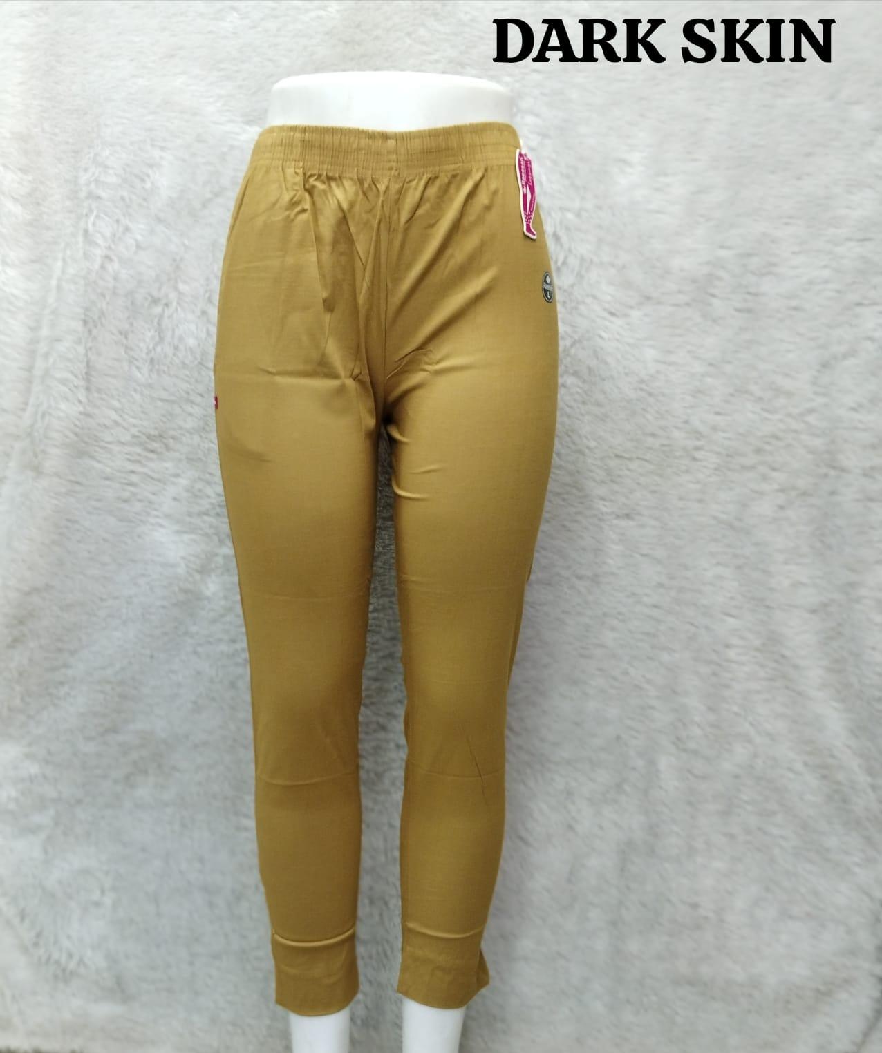 Straight Cotton Pant - Dark Skin