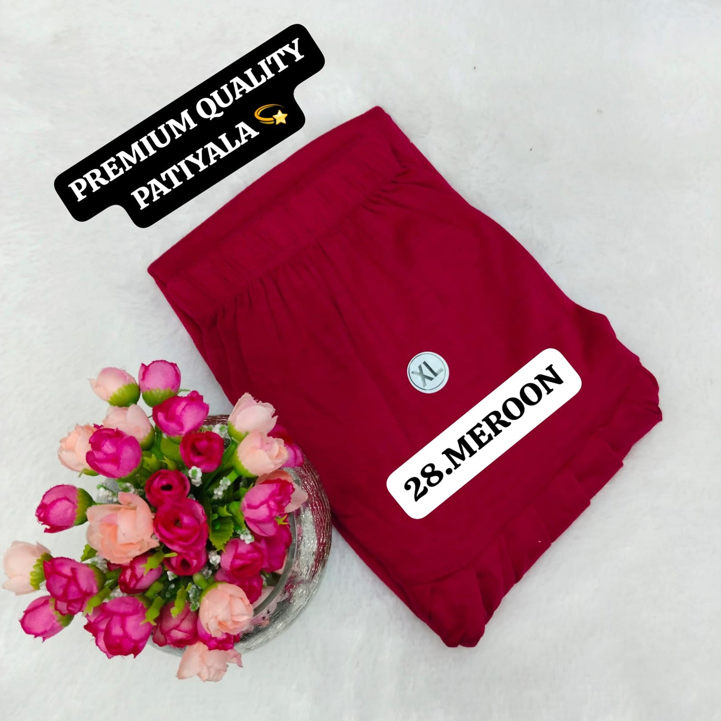 Viscose Pattiyala Pant - Meroon