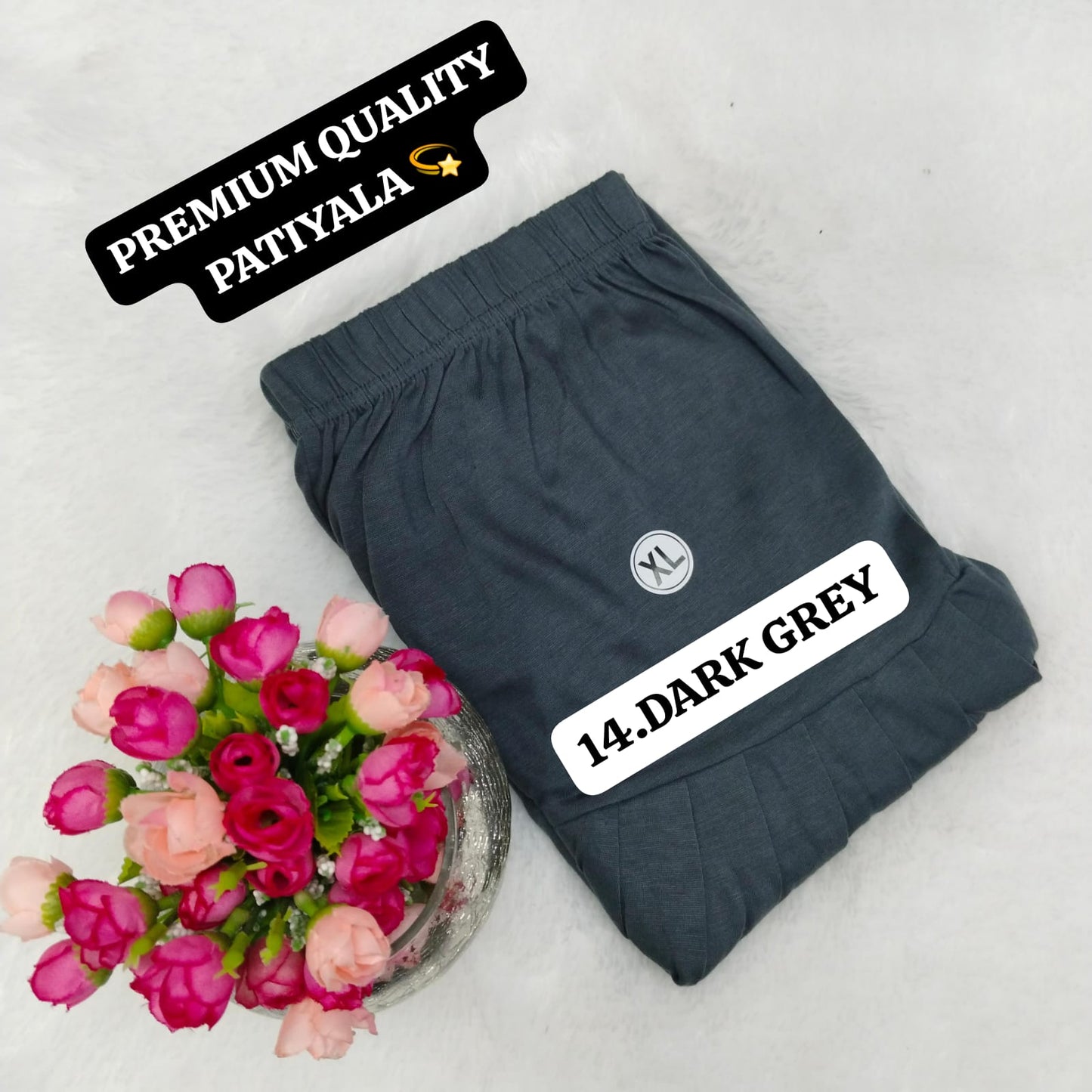 Viscose Pattiyala Pant - Dark Grey