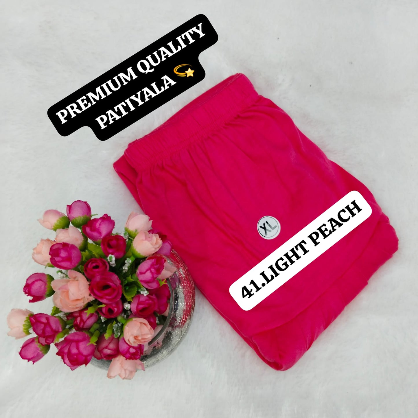 Viscose Pattiyala Pant - Light Peach
