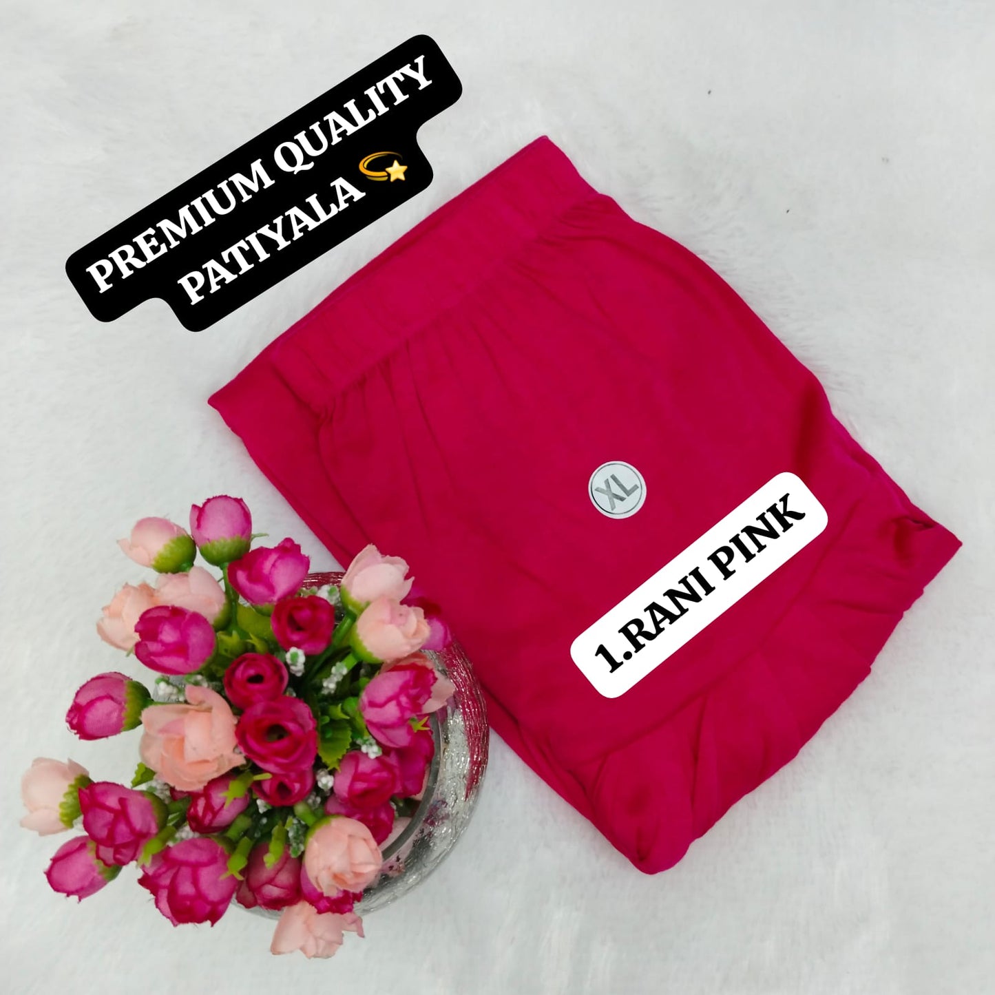 Viscose Pattiyala Pant - Rani Pink