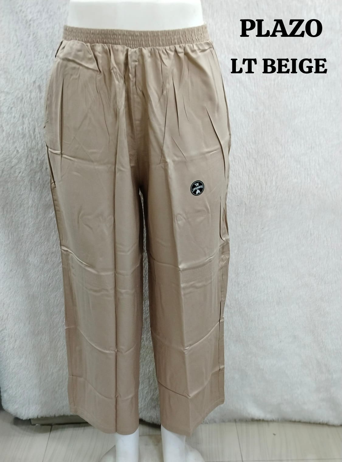 Reyan Plazo Pant - Light Beige