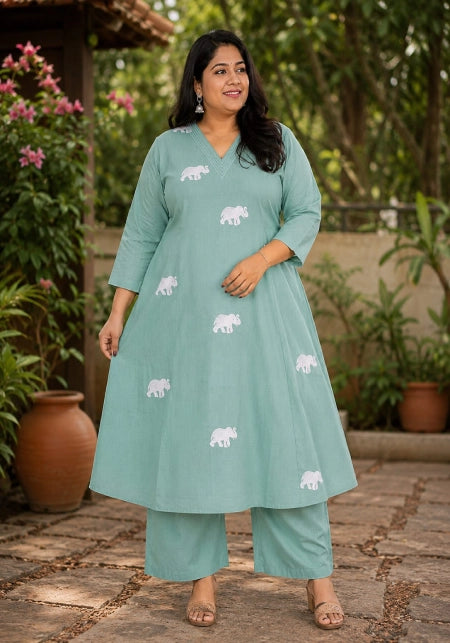 Vertican Fabric Gown