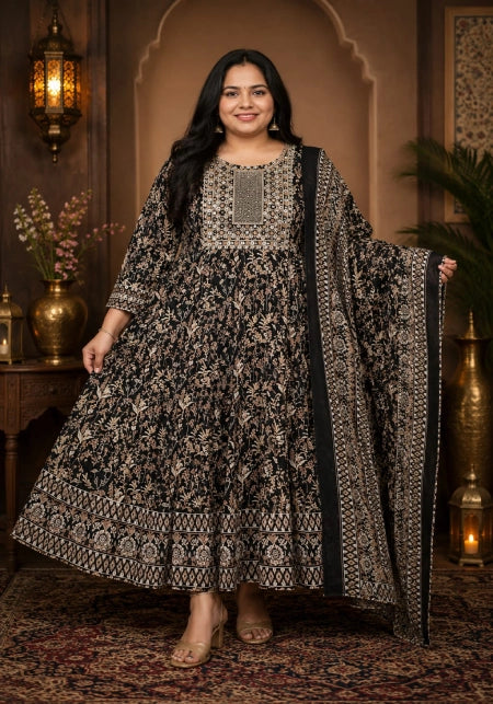 Cotton Panel Anarkali