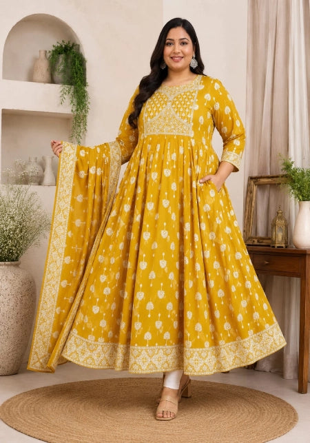 Cotton Panel Anarkali