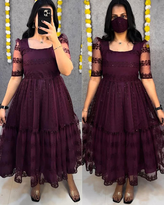 Plus Size Heavy Net Aaliya Net