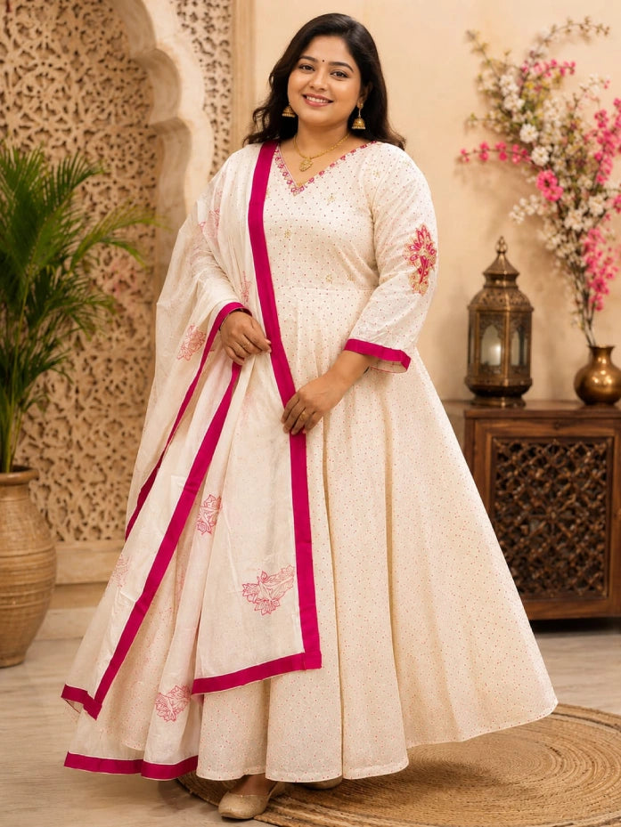 Plus Size Mul Cotton Thread Emporidary 2pcs Set