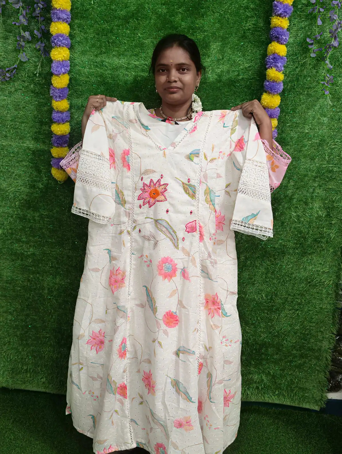 Aquaba Cotton Anarkali