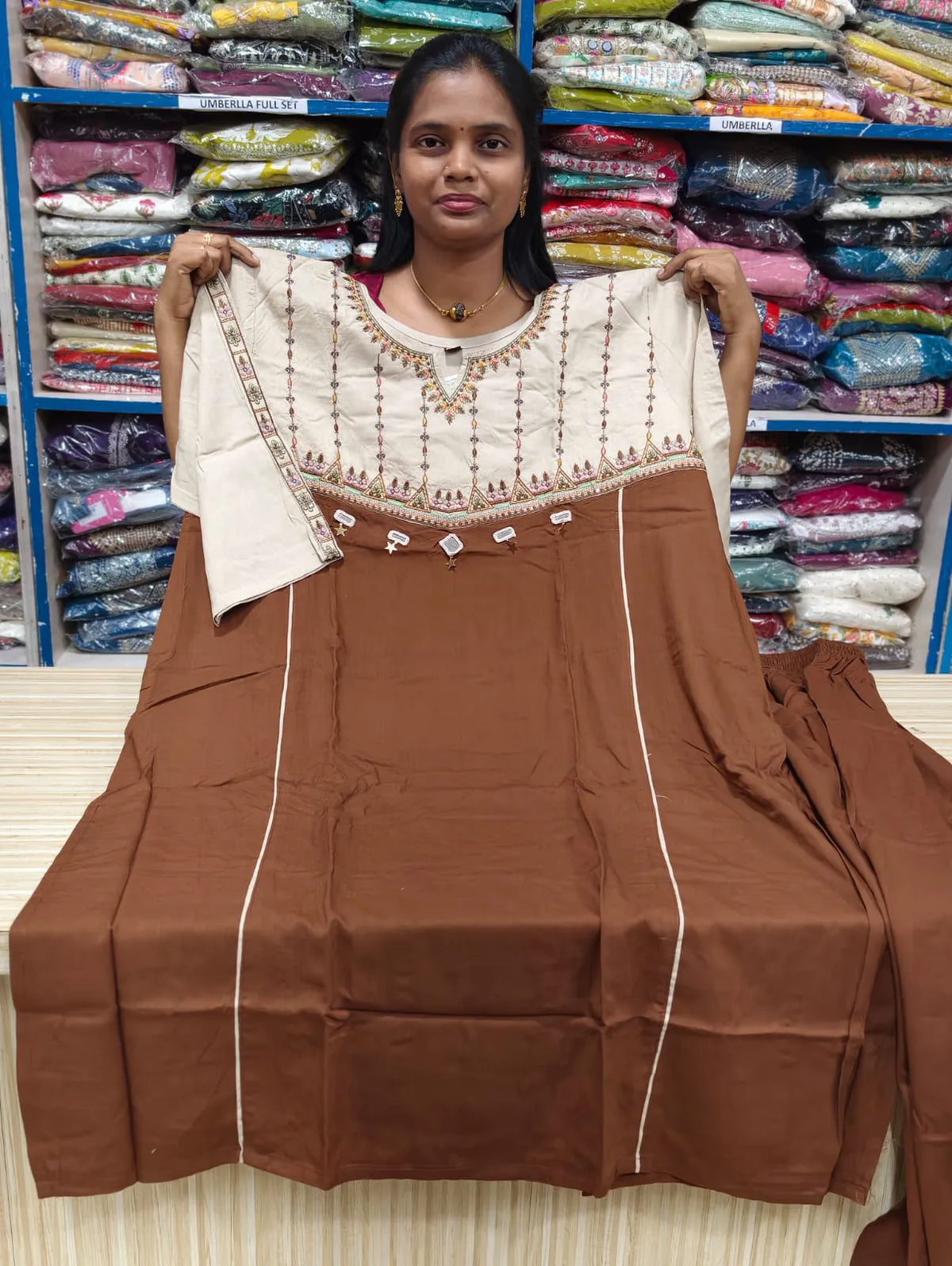 Plus Size Co Ord Set - Premium Shining Silk Cotton