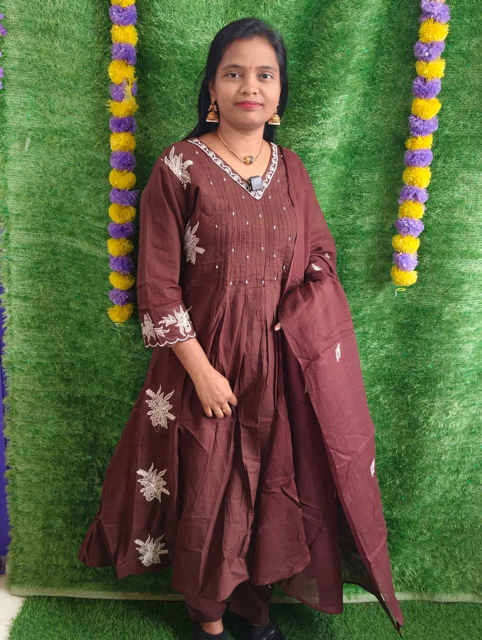 Mulmul Cotton Emporidary 3 Pcs Set