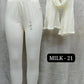 Plus Size 4 Way Leggings & Nazmin Dupatta - Set 1