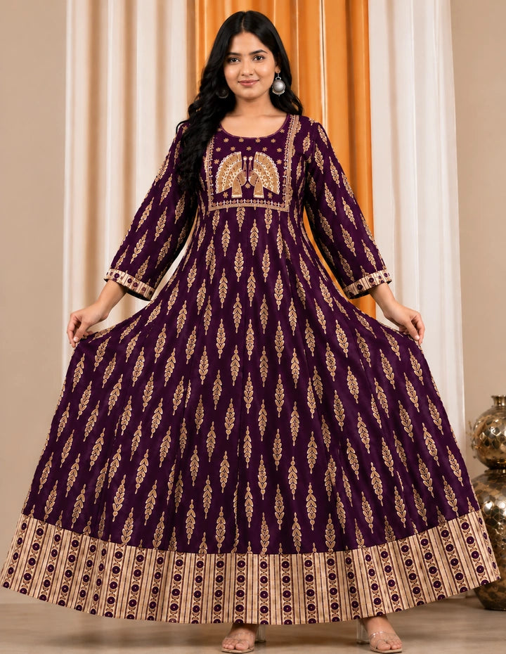 Plus Size Emporidary Peocock Design