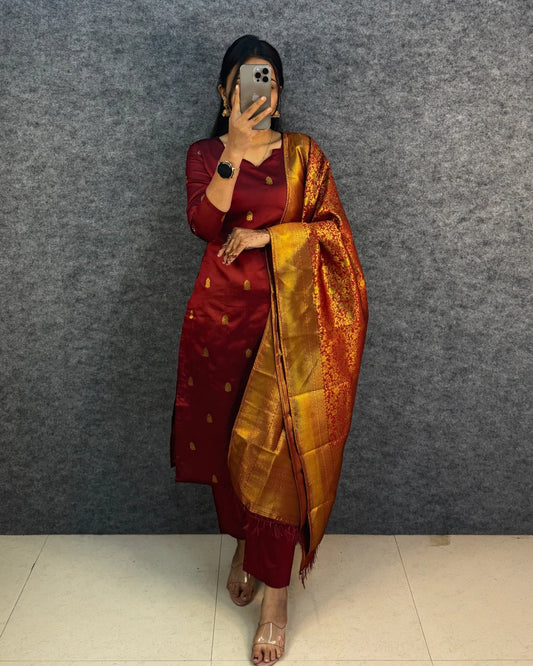 Banarasi Silk 3pcs Set