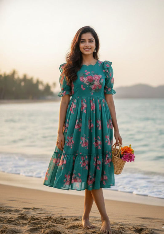 Chanderi Gown