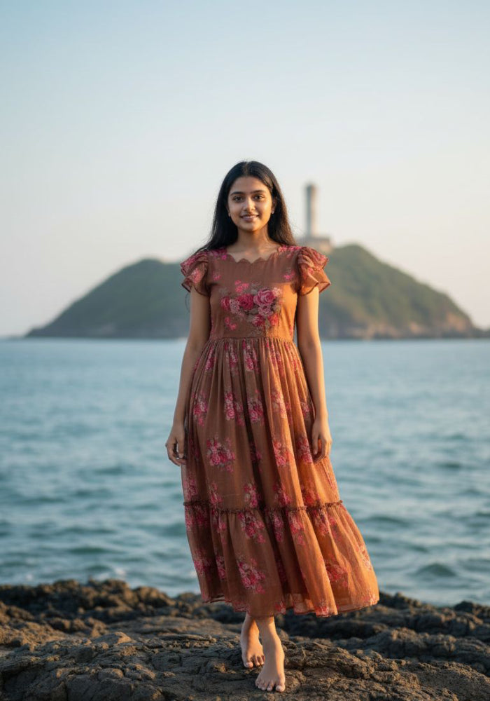 Chanderi Gown