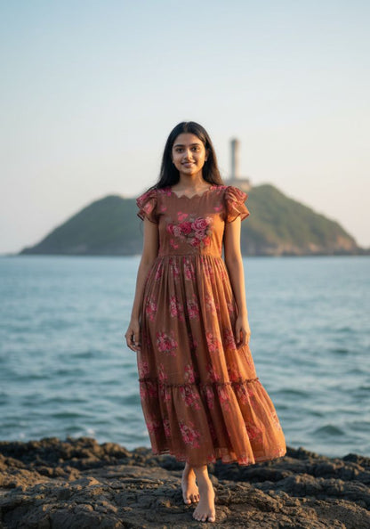 Chanderi Gown