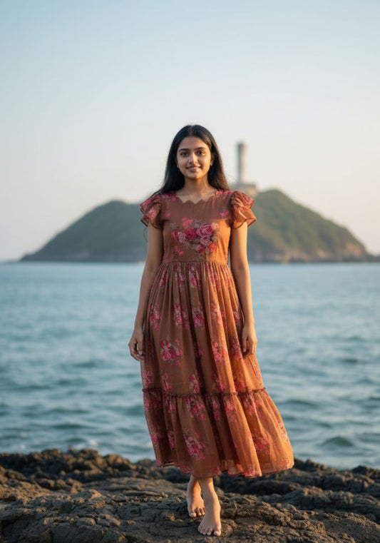 Chanderi Gown