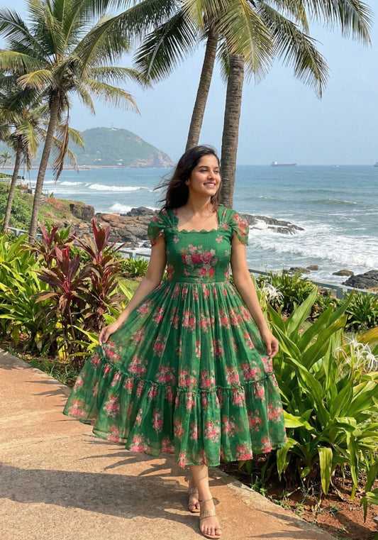 Chanderi Gown