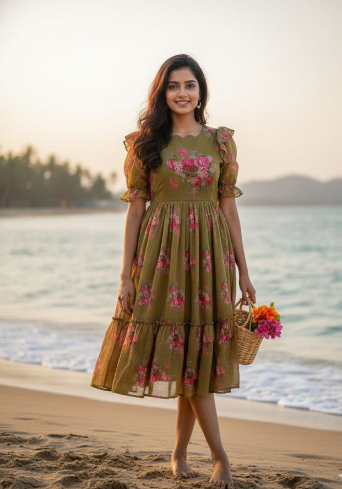Chanderi Gown