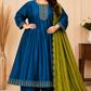 Plus Size Vizhitra Silk Dual Anarkali