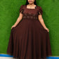 Plus Size Blooming Vichithra Double Sleeve Anarkali