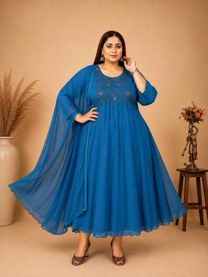 Plus Size Aari Work Umbrella