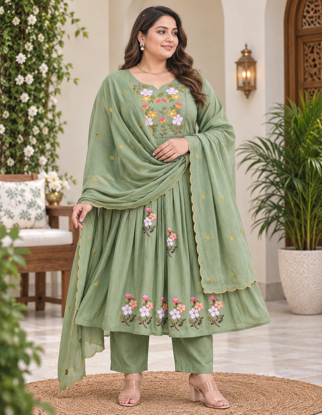 Plus Size Mulchantheri 3pcs set