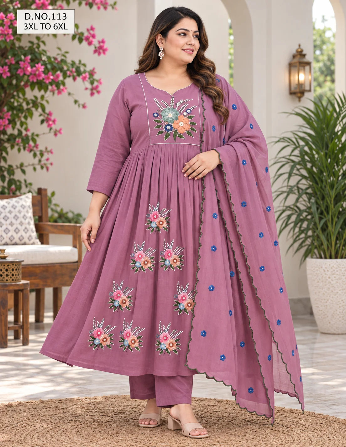 Plus Size Mulchantheri 3pcs set