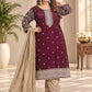 Plus Size Vizhitra Party Wear 3pcs Set Side Open
