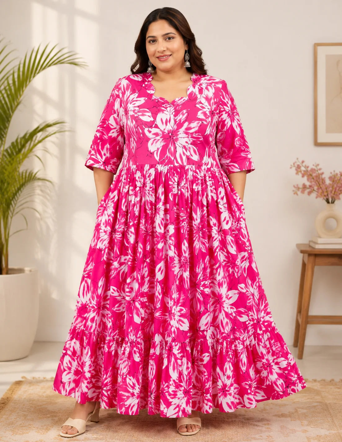 Plus Size Heavy Rayon frock