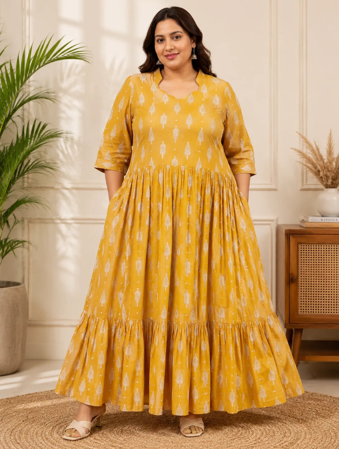 Plus Size Heavy Rayon frock