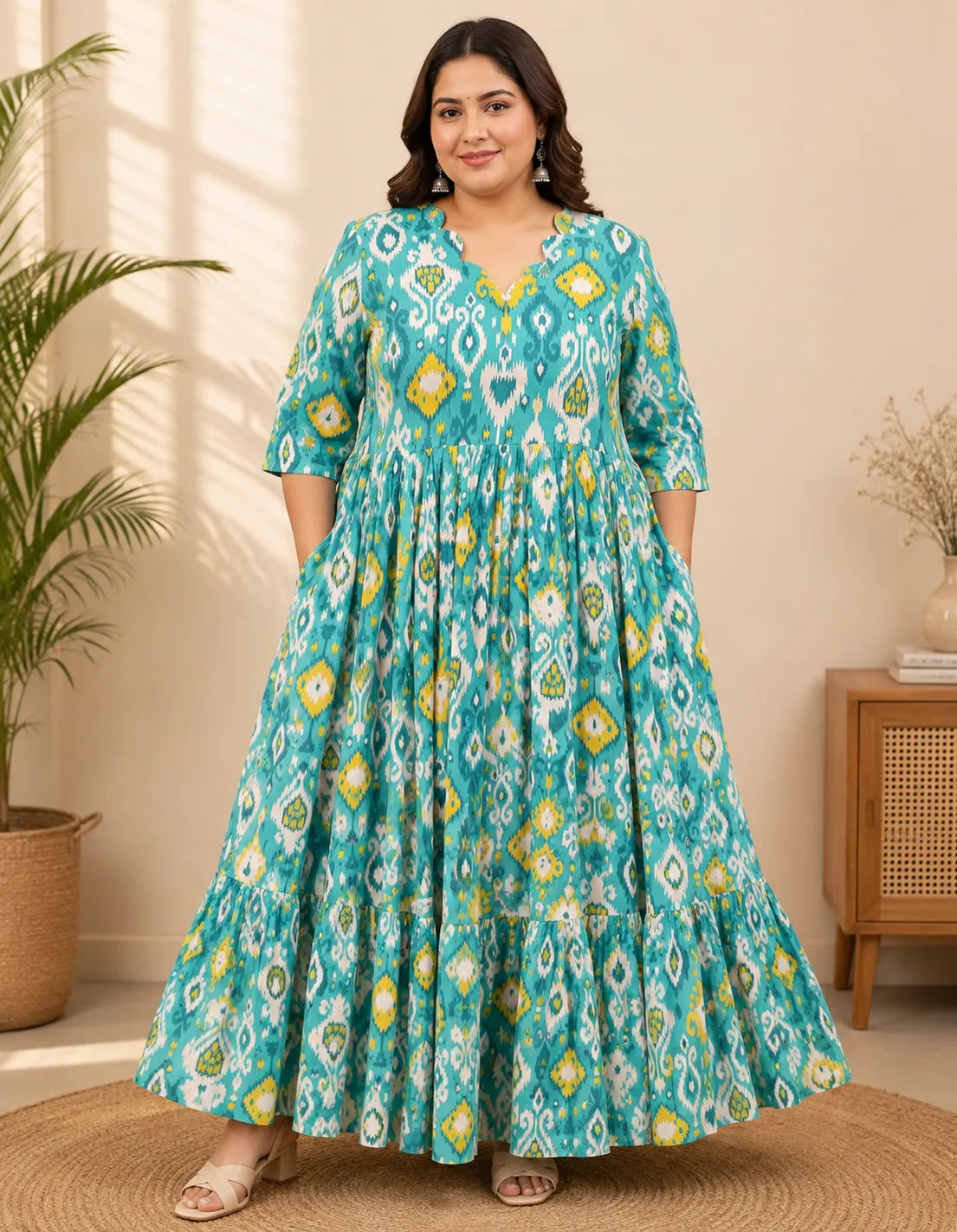 Plus Size Heavy Rayon frock