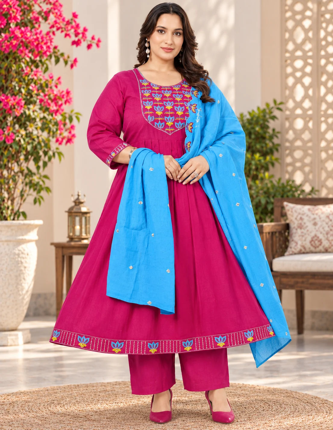 Plus Size Mulchantheri 3pcs Set