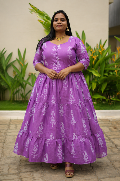 Plus Size Scalap Neck  Mix Cotton