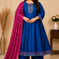 Plus Size Vizhitra Silk Dual Anarkali