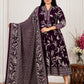 Plus Size High Neck Umbrella Top With Dupatta