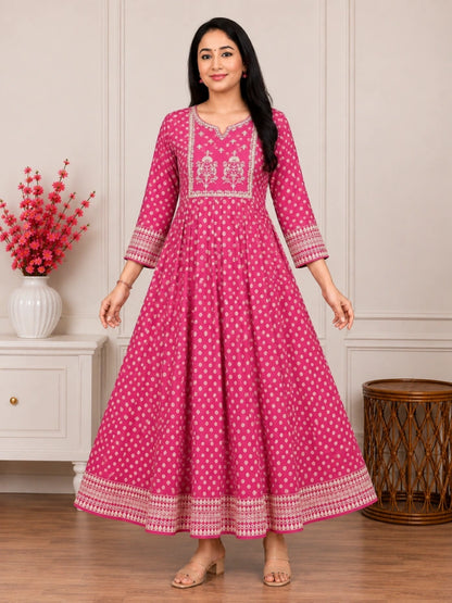 Anarkali Embroidery Design